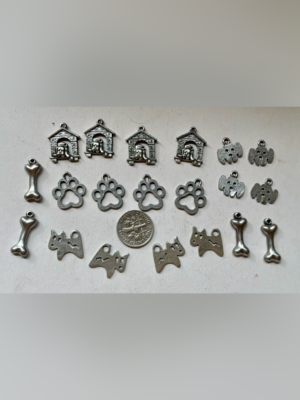 20 custom designed  dog theme charms/USA